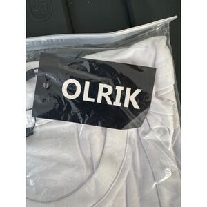 OLRIK Men’s Hipster T-Shirt with Zipper Trim – White
